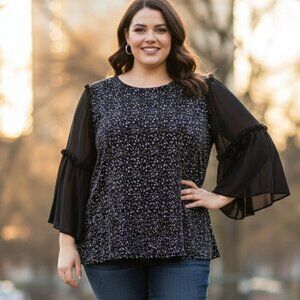 Robert Louis Ladies Top - XL - Wide Sleeves